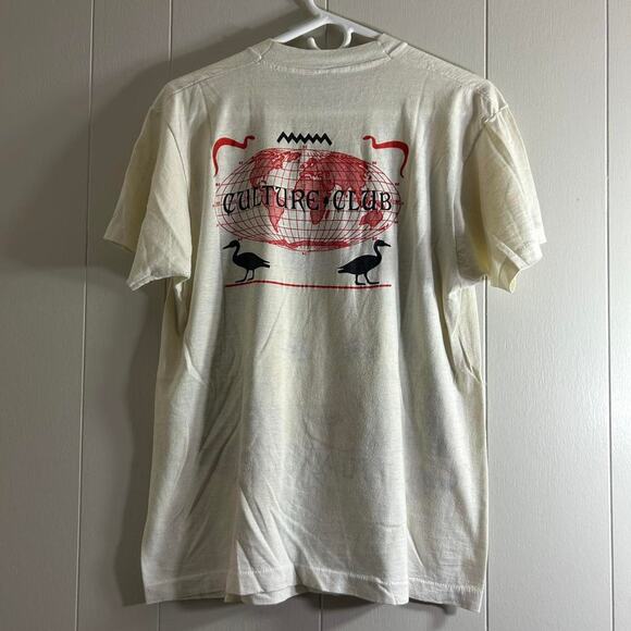 vintage 1984 CULTURE CLUB Boy George single stitch double sided tee shirt LARGE - Picture 7 of 8